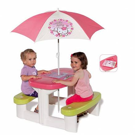 Столик для пикника с зонтиком из серии Hello Kitty 